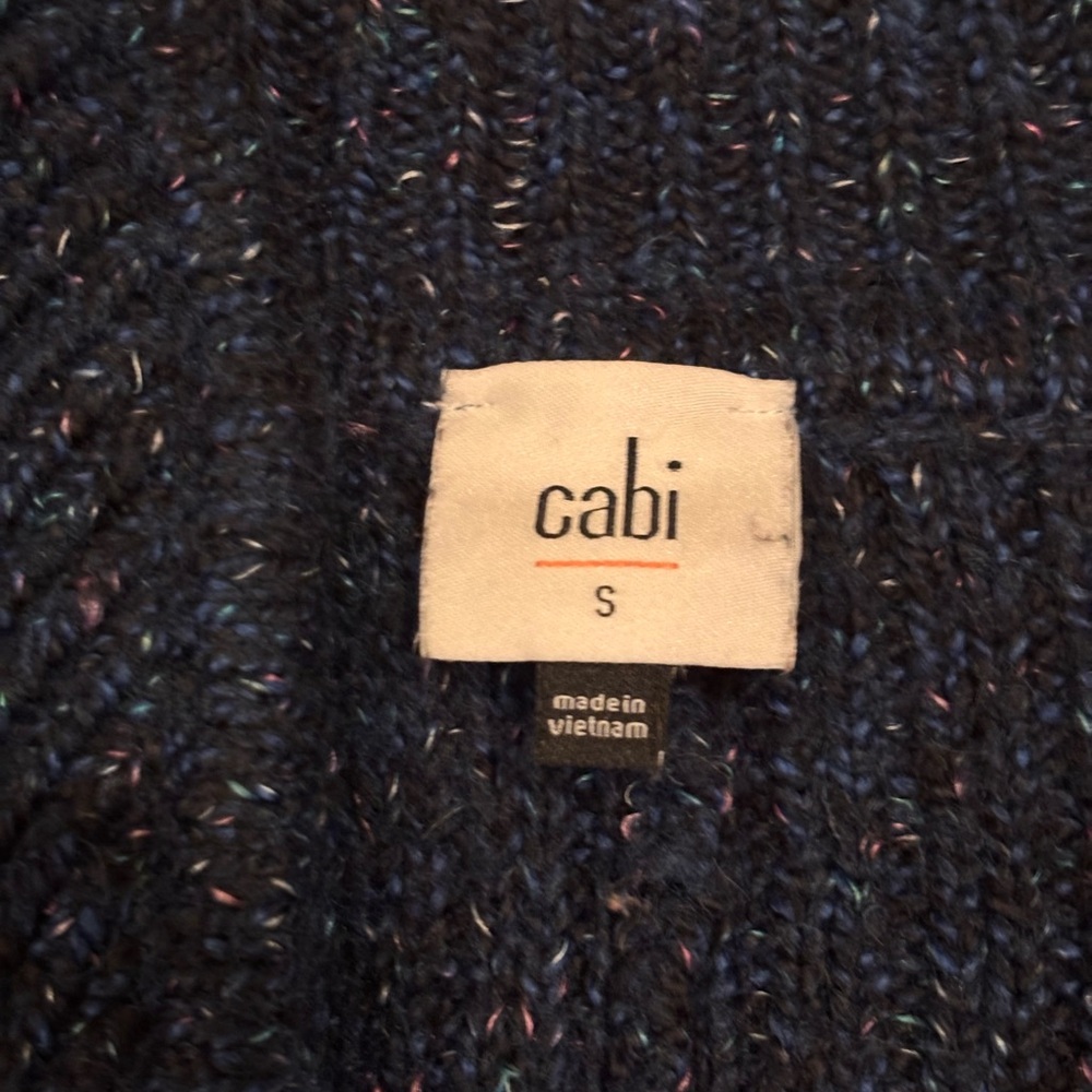 CAbi Women's Deep Blue Trail Cardigan - Picture 6 of 8